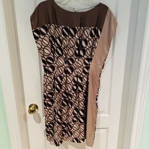 Piazza Sempione - Made in Italy, 100% Silk Dress, Italian Size 42, Good Cond!